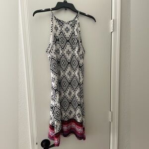 Mudd High Neck Ball Trim Swing Dress. Size Medium